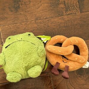 Kawaii Frog Crossbody Bag and Walmart Brand Amuseables Pretzel Set
